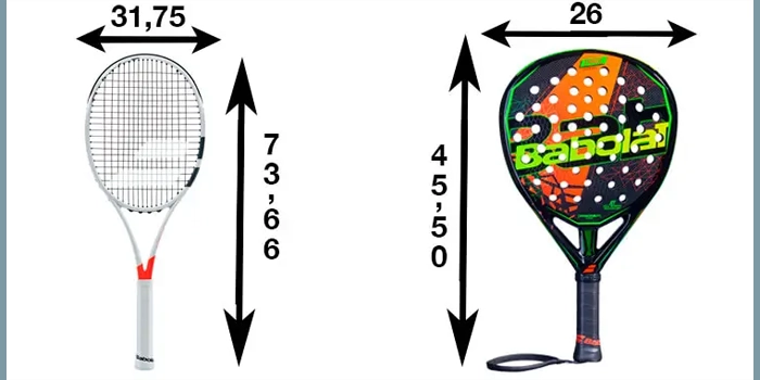 فرق راکت تنیس و پدل